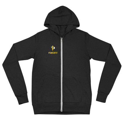 Logo unisex zip hoodie