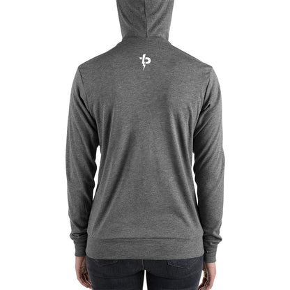 Logo unisex zip hoodie