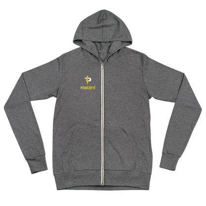 Logo unisex zip hoodie