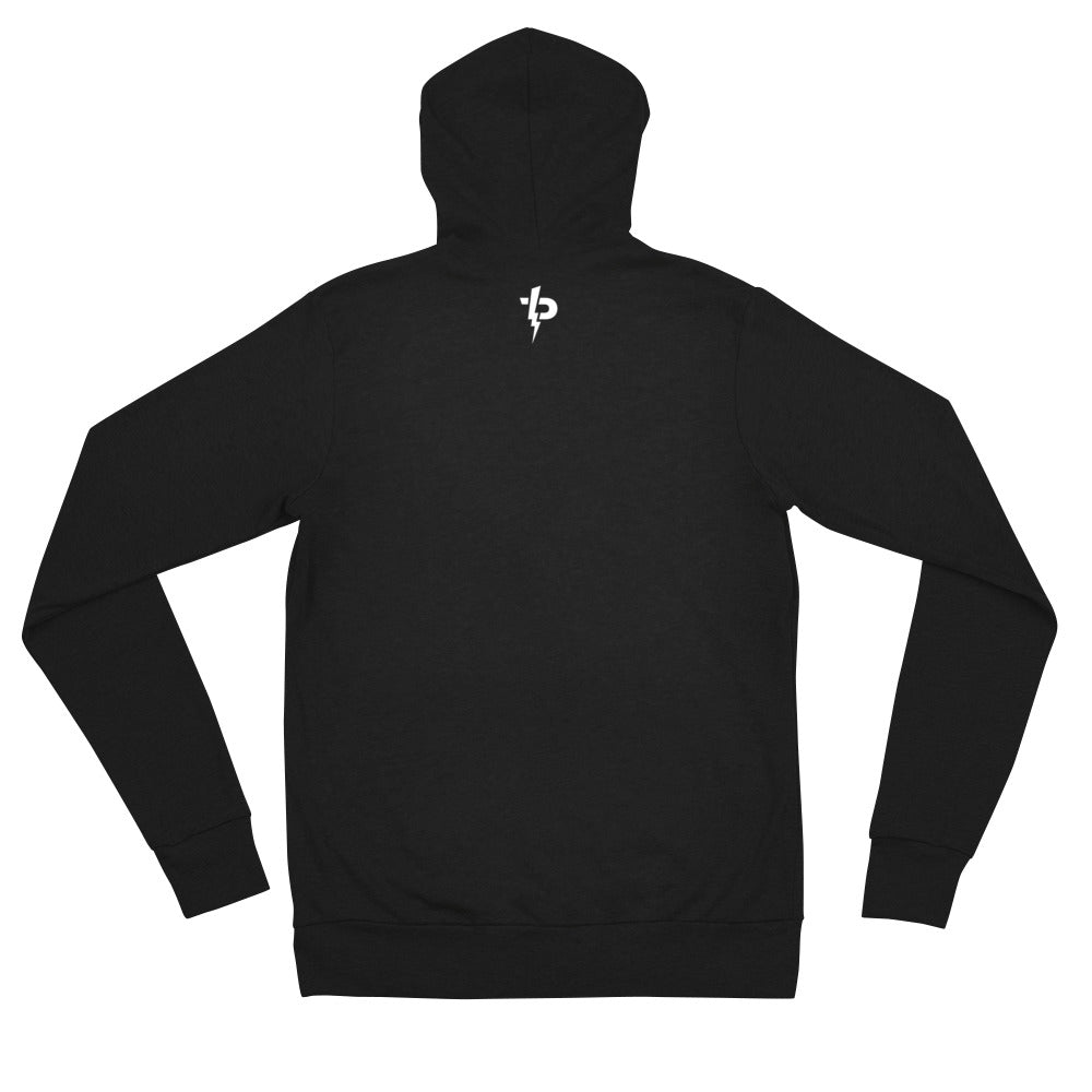 Logo unisex zip hoodie