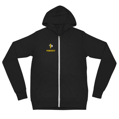 Logo unisex zip hoodie